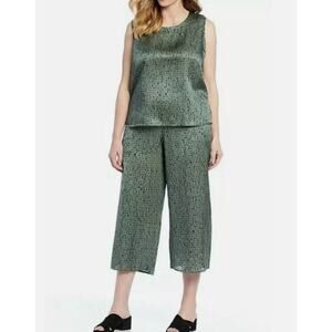 B12 Eileen Fisher Nori Silk  Pants Set Womens M/L Minimalist  Lounge Lazy Luxury